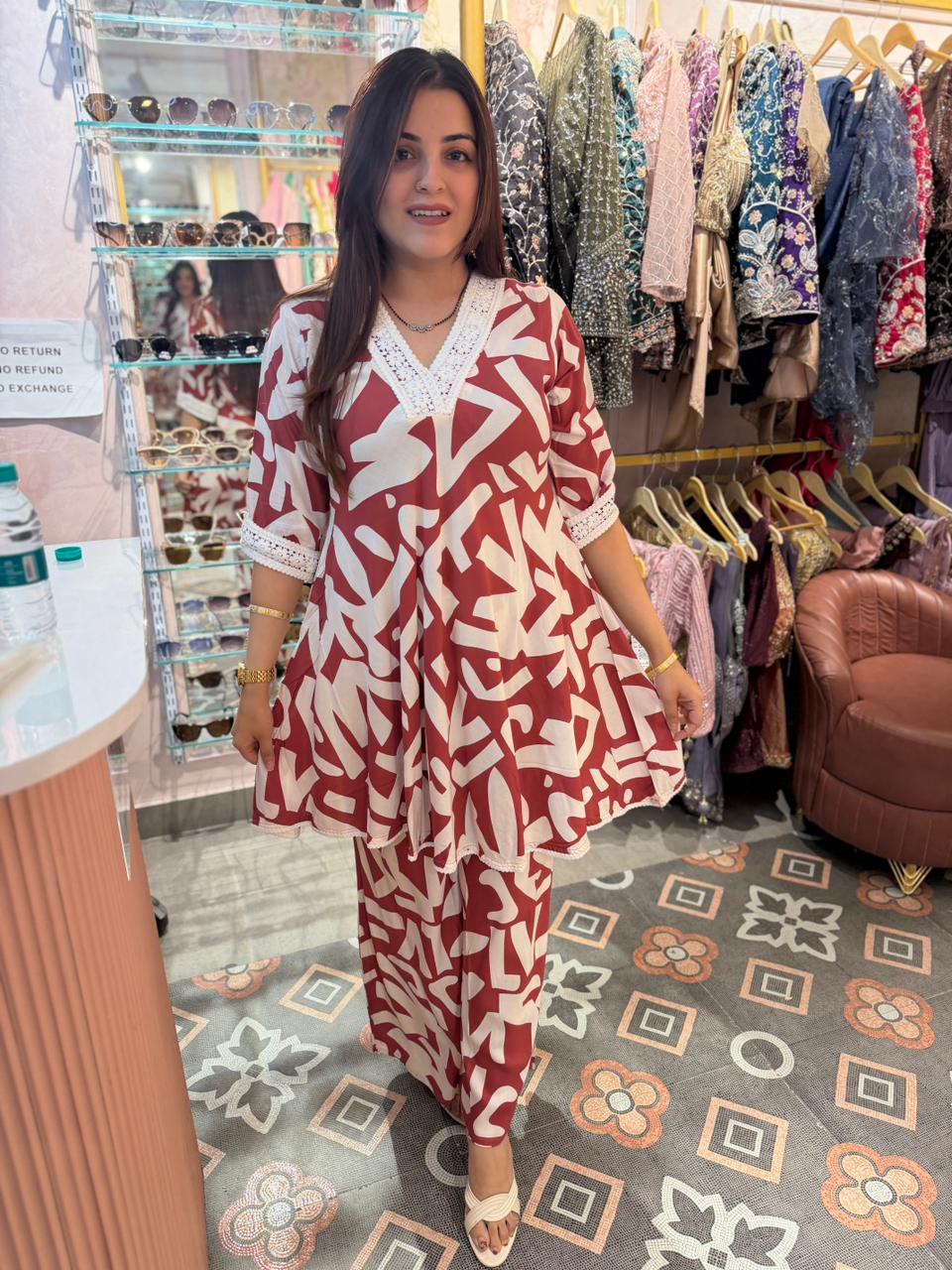 Ruby Wave Co-ord Set