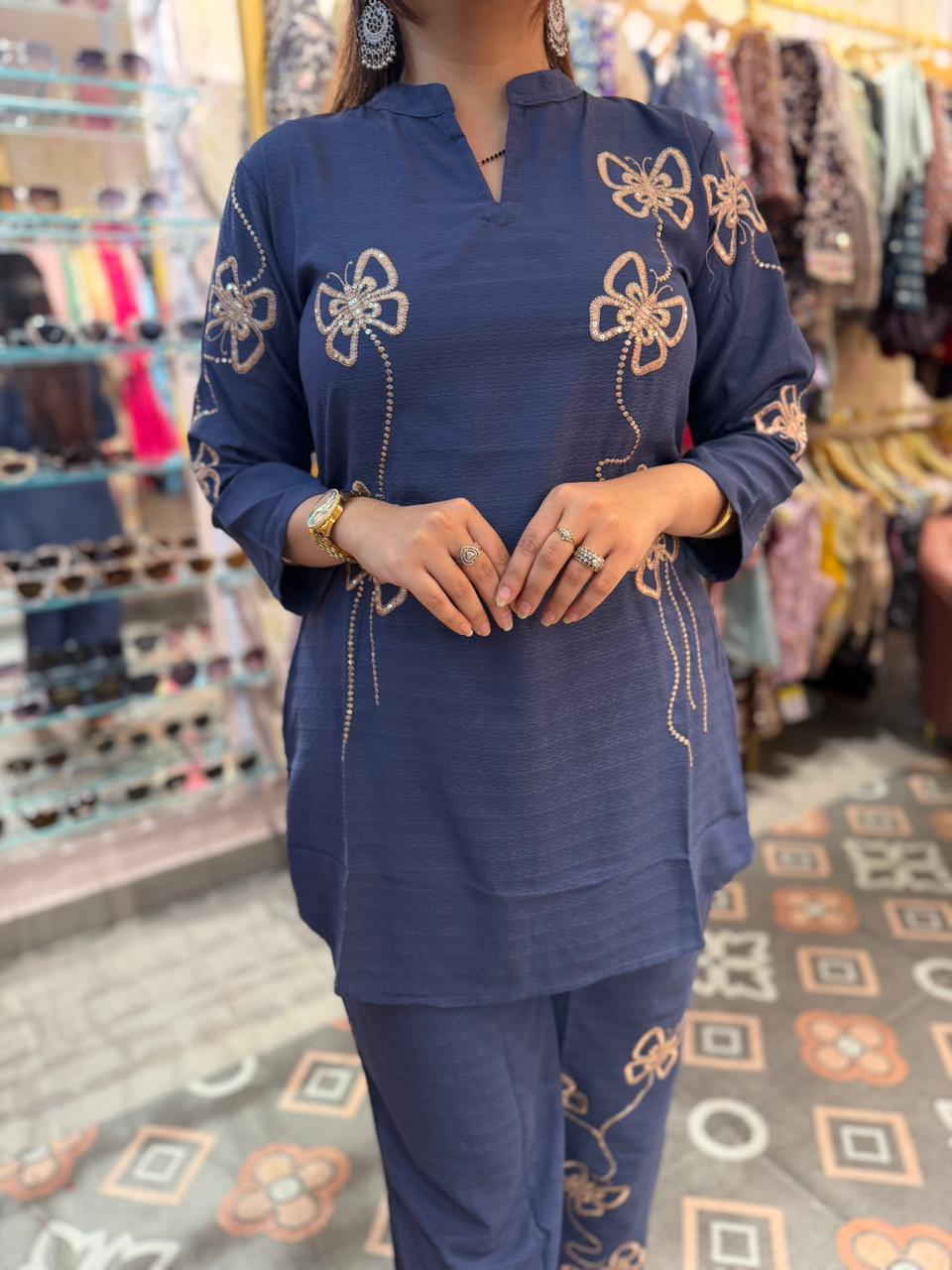 Sani  Embroidered Co-ord Set