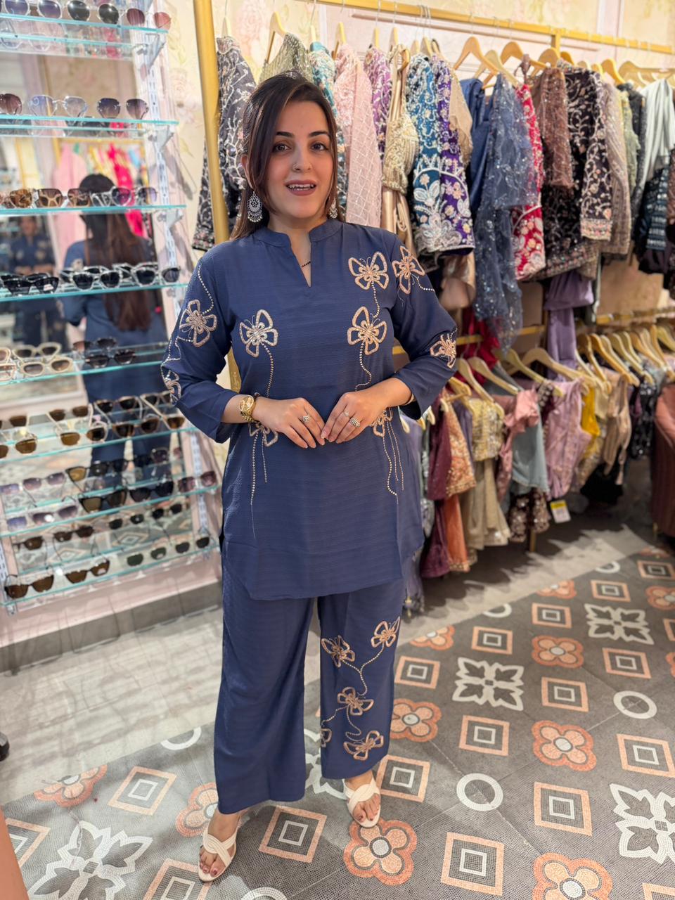 Sani  Embroidered Co-ord Set