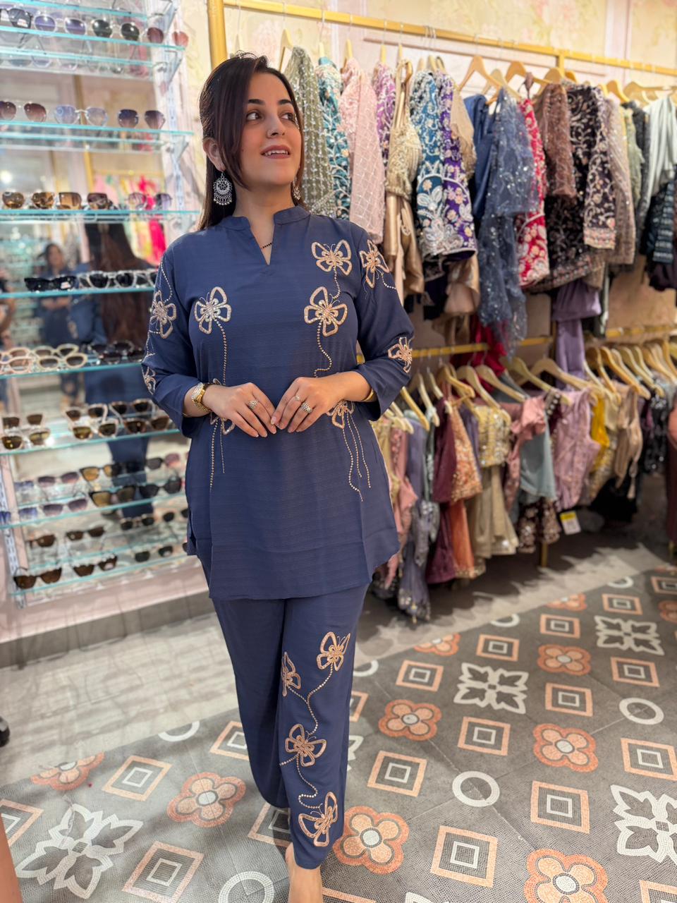 Sani  Embroidered Co-ord Set