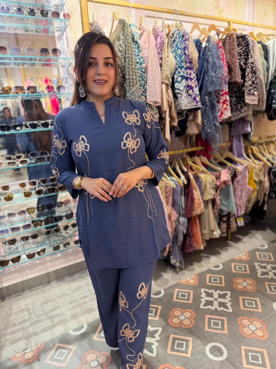 Sani  Embroidered Co-ord Set