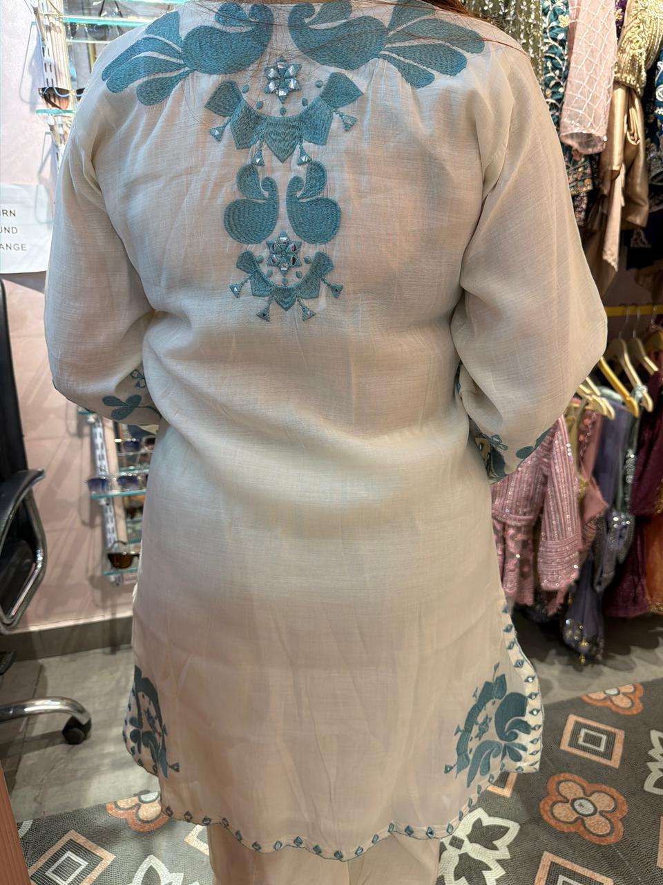 Celeste Mirror Embroidered Co-ord Set
