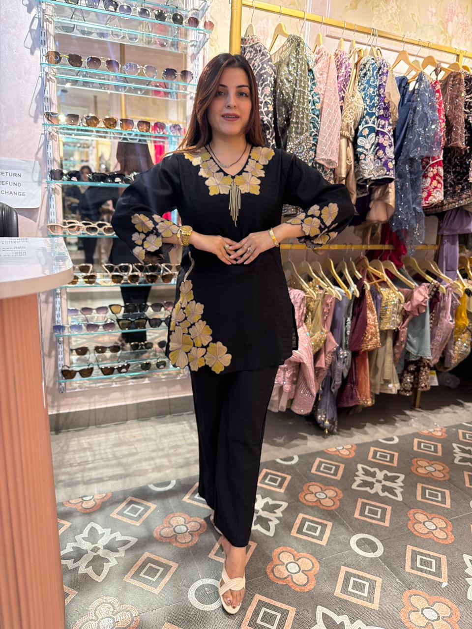 Lin Bloom Embroidered Co-ord Set