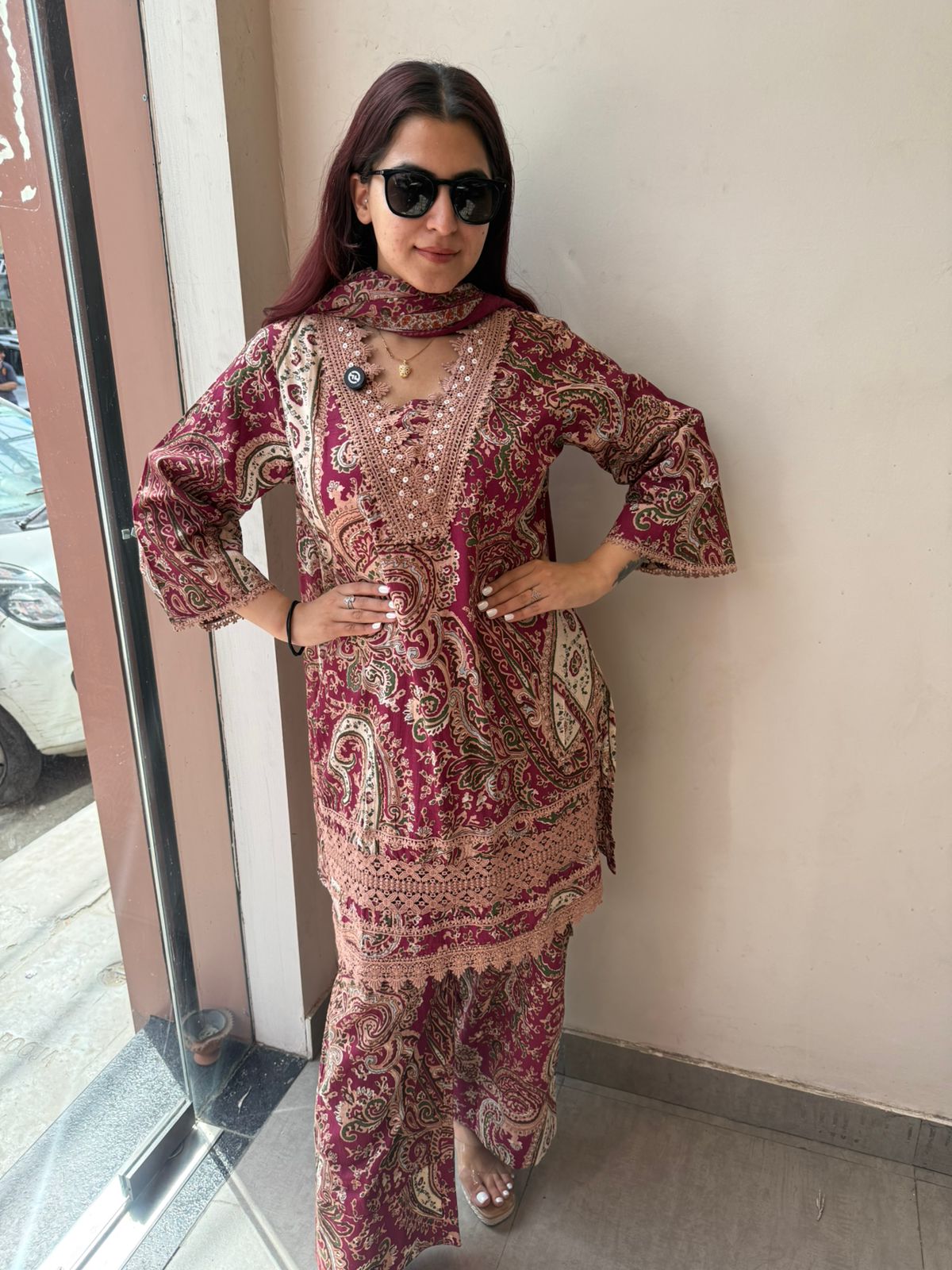 Midnight Paisley Luxe 3PC Suit Set