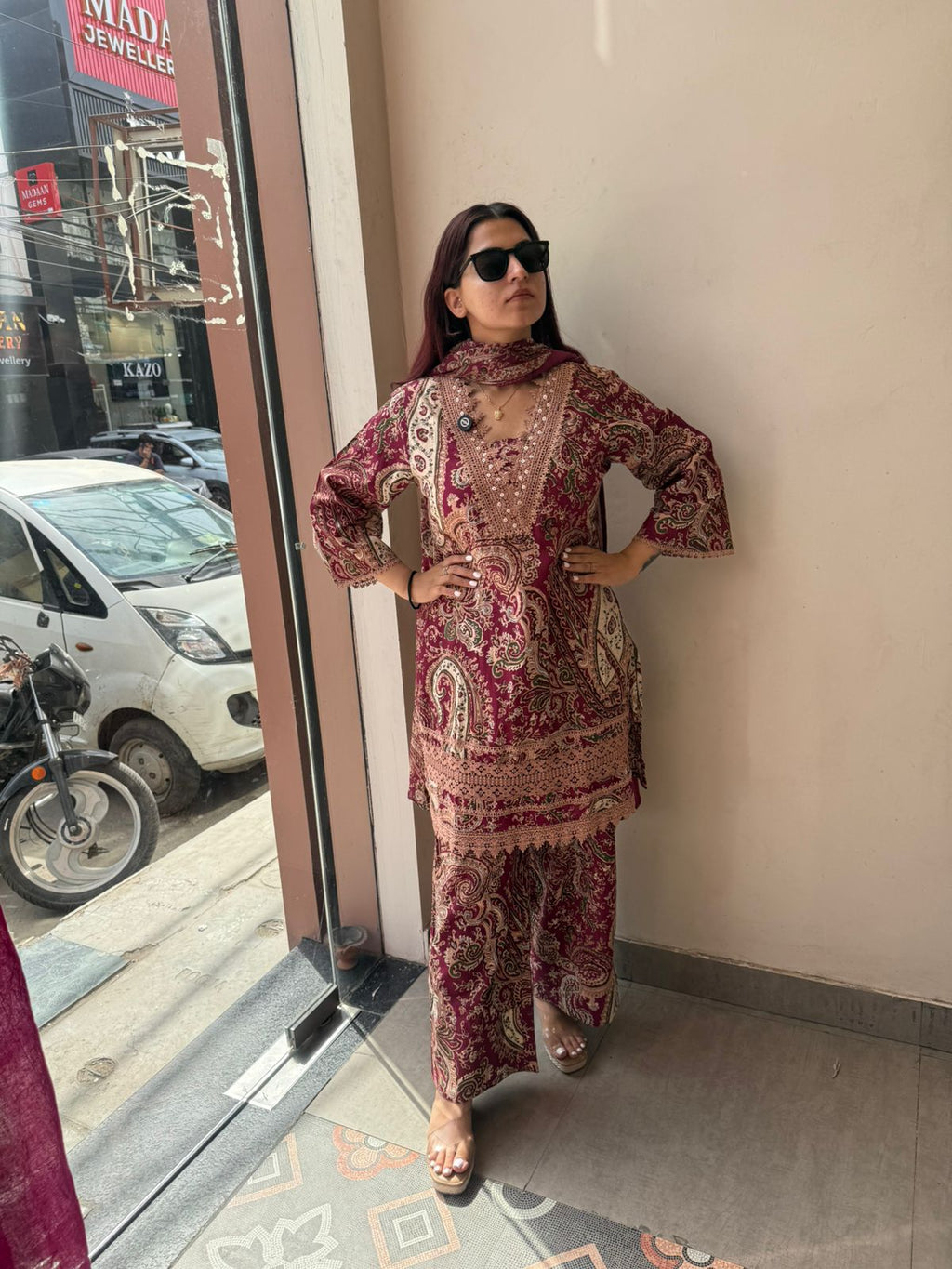 Midnight Paisley Luxe 3PC Suit Set