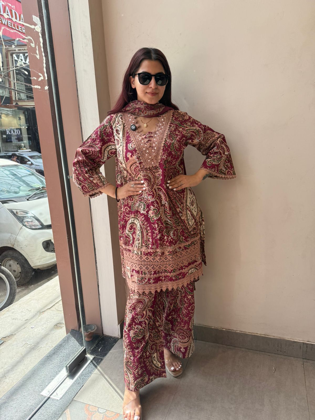 Midnight Paisley Luxe 3PC Suit Set