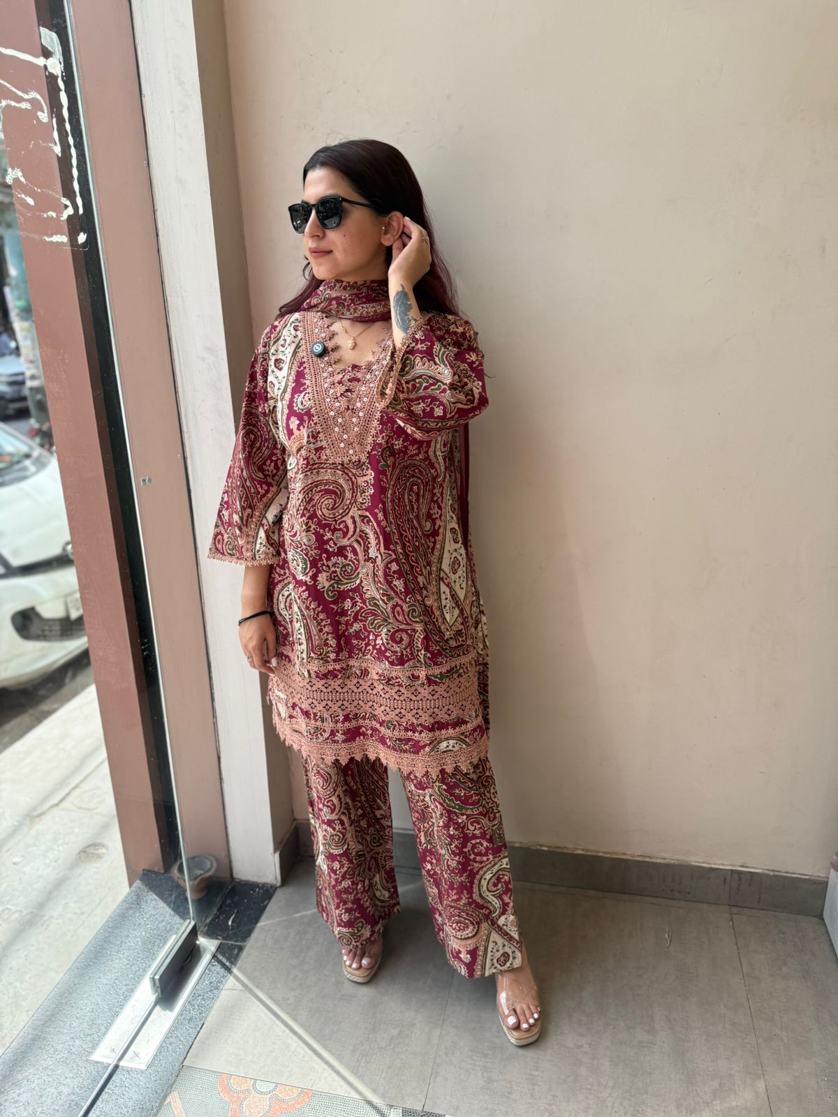 Midnight Paisley Luxe 3PC Suit Set