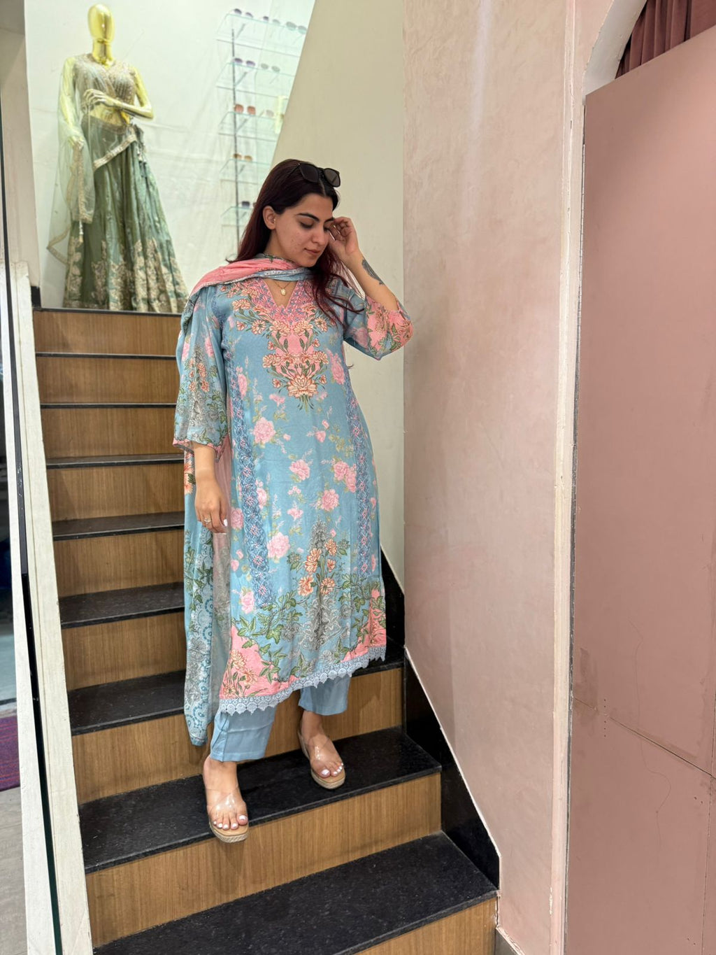 Pastel Blossom Luxe Suit Set
