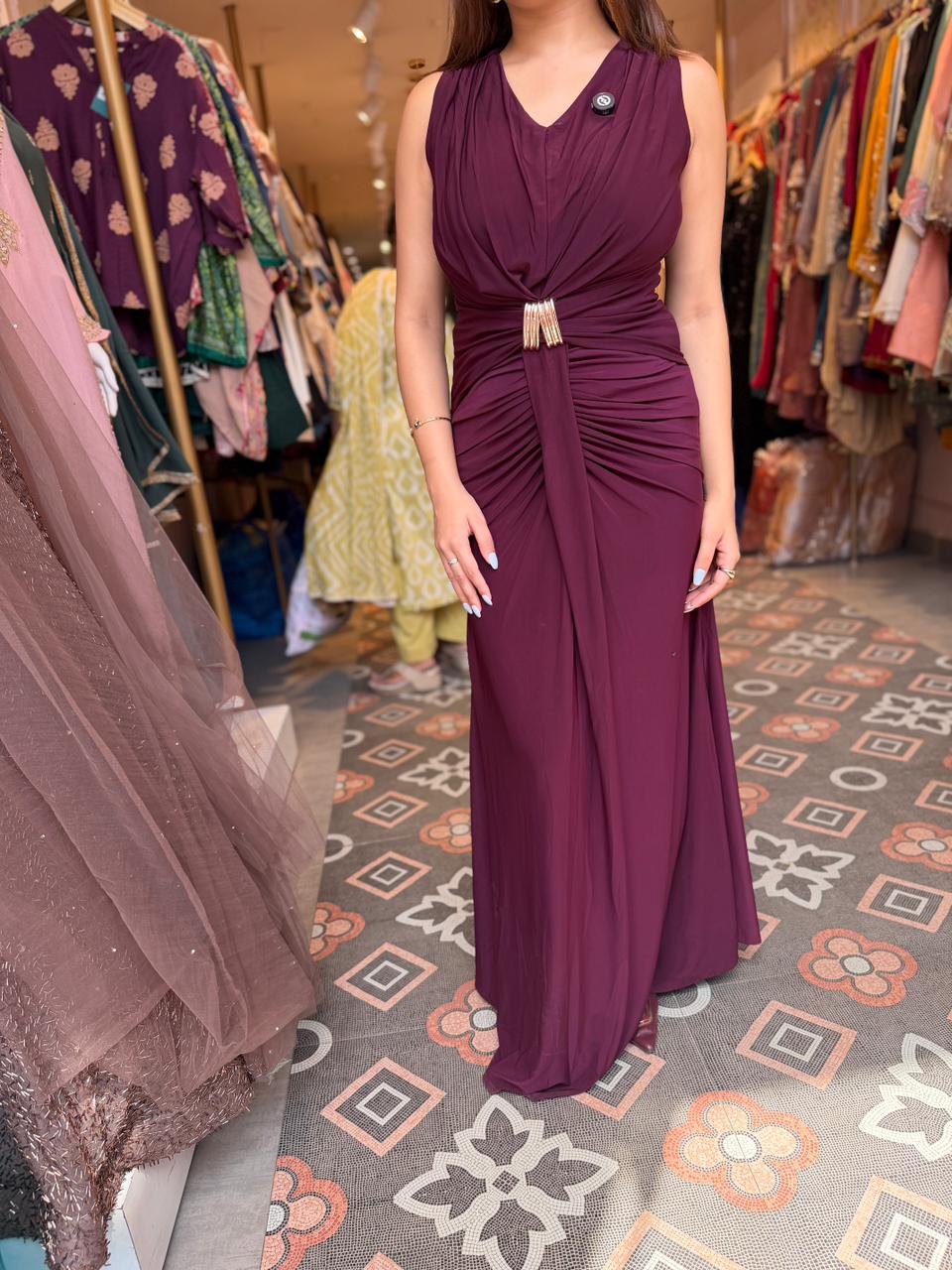 Mea Elegance Draped Gown