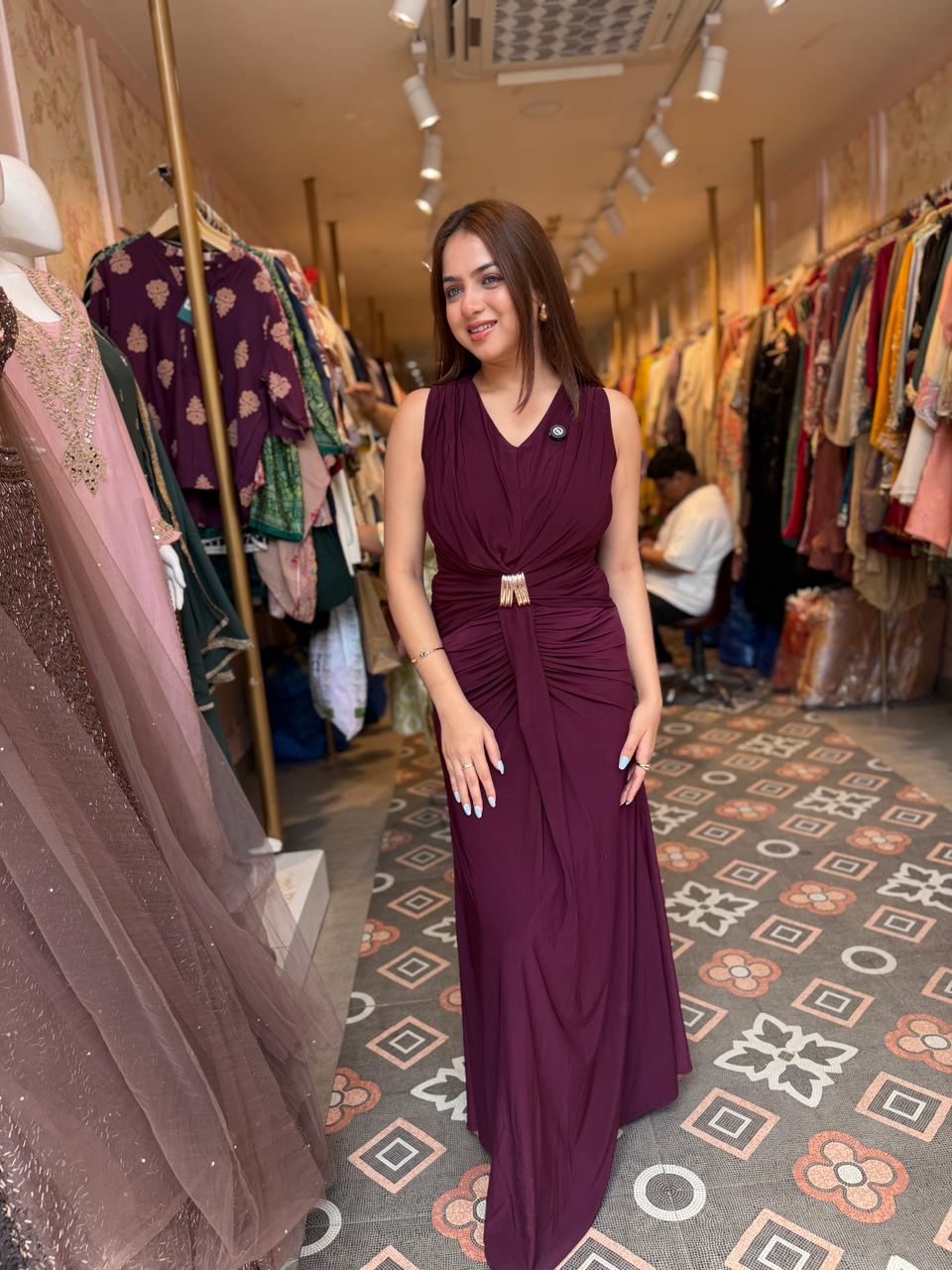 Mea Elegance Draped Gown