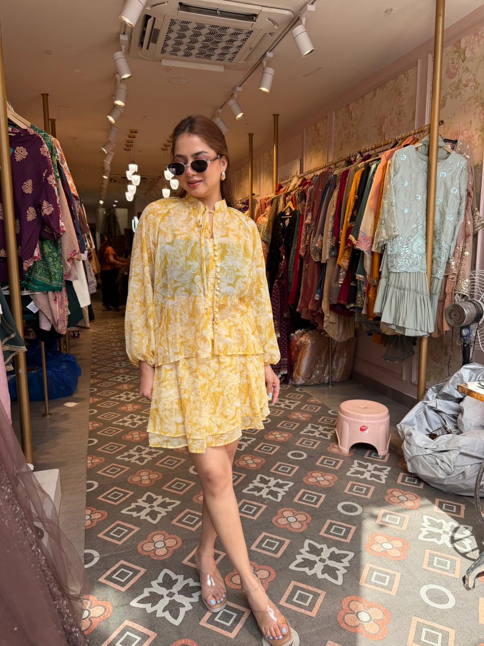 Sky Bloom Printed Co-Ord Set