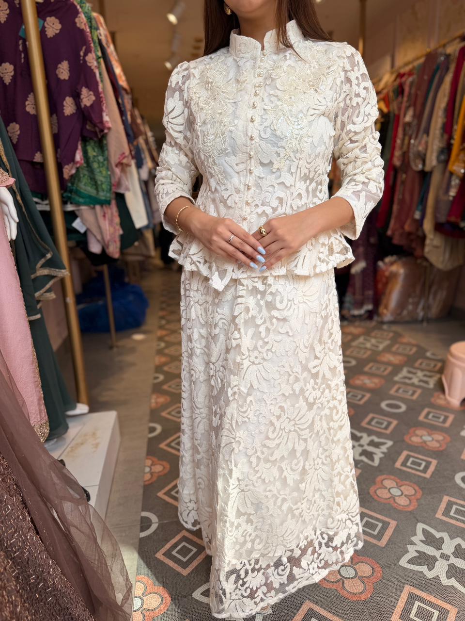Ivory Grace Lace Co-Ord Set