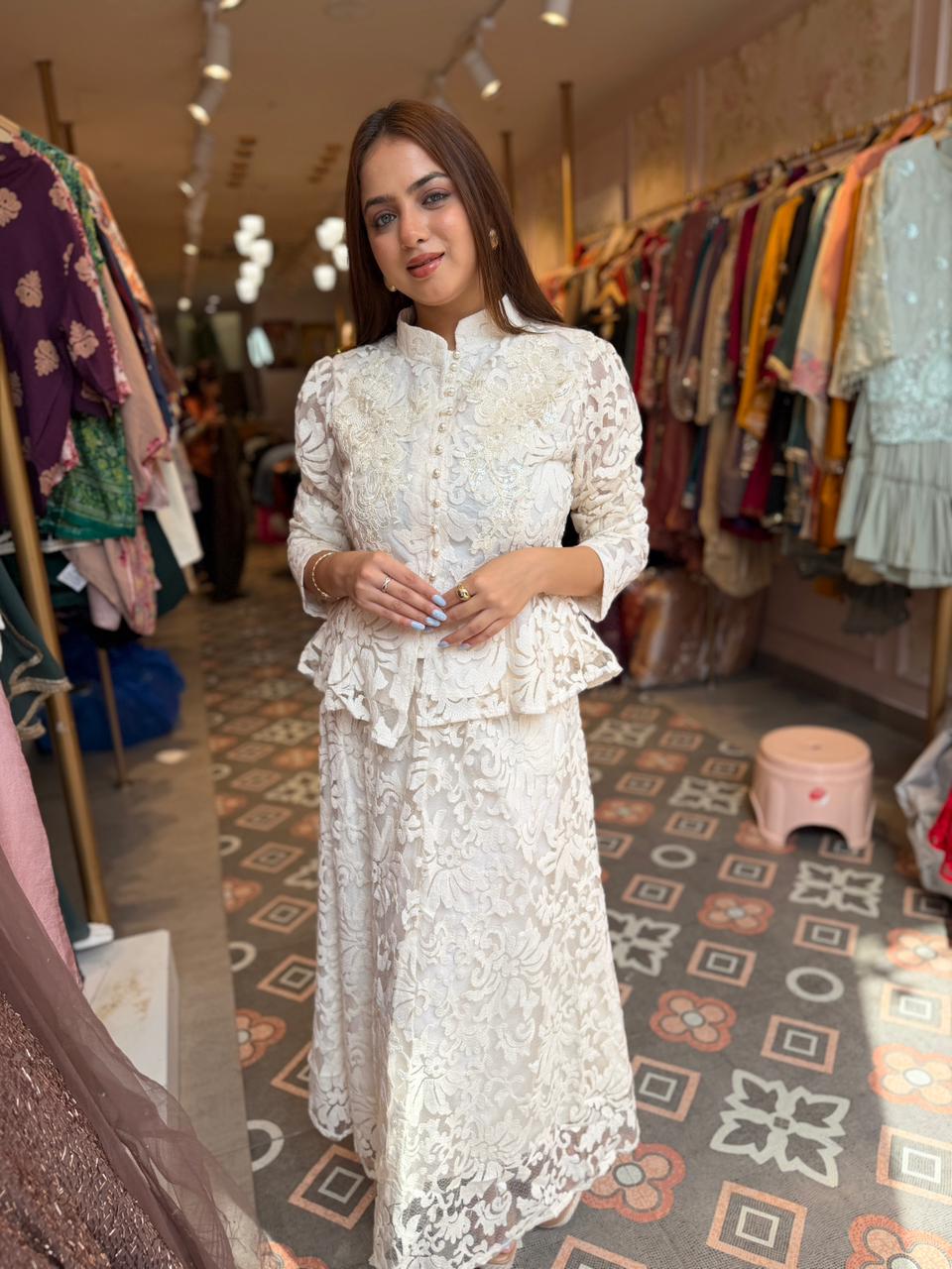Ivory Grace Lace Co-Ord Set