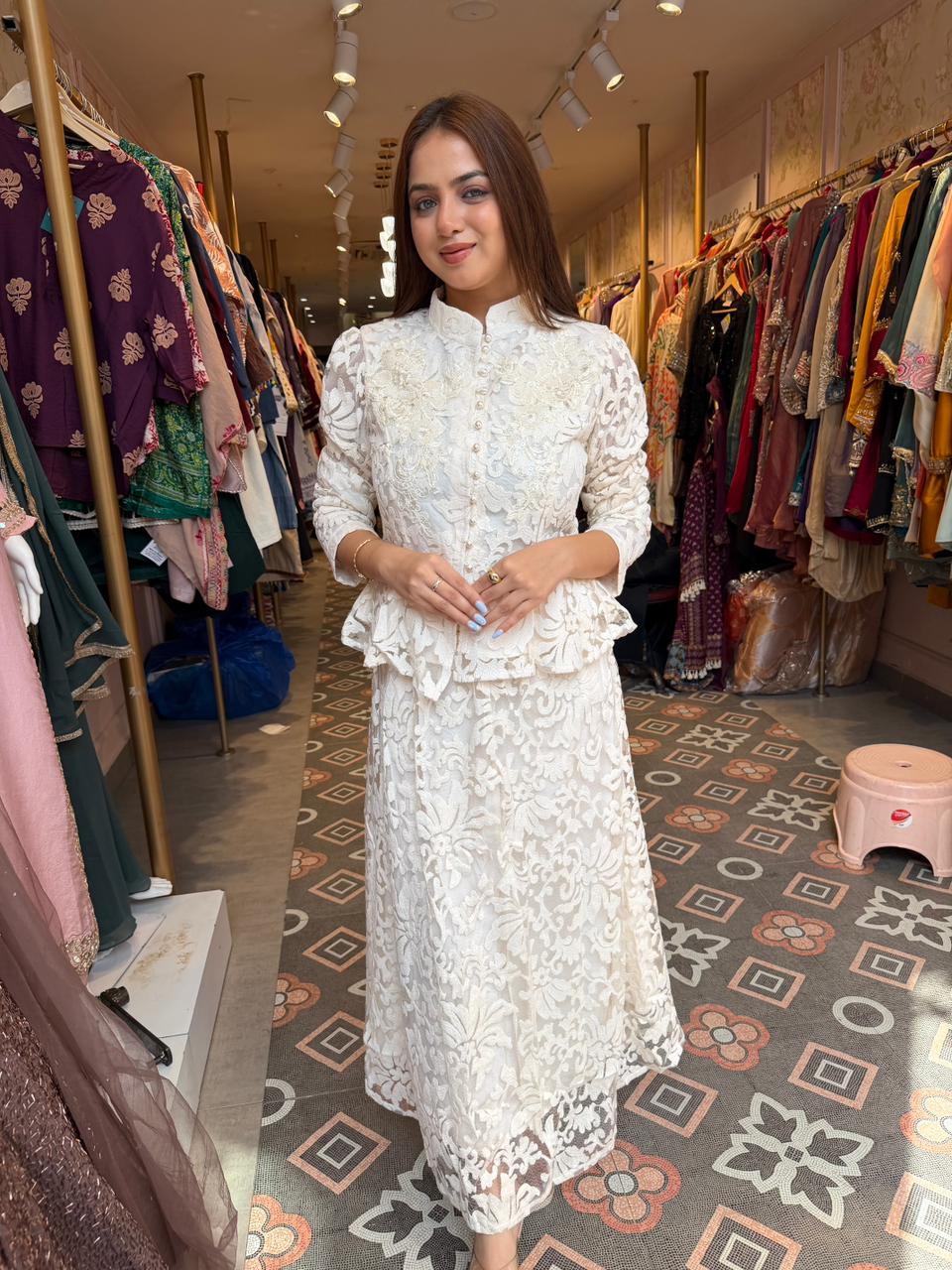 Ivory Grace Lace Co-Ord Set