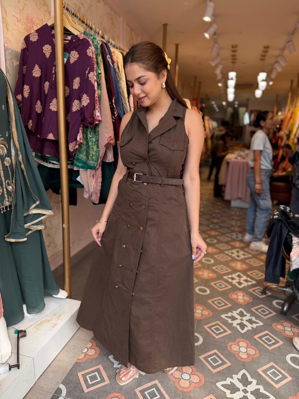 Nina Belted Dress