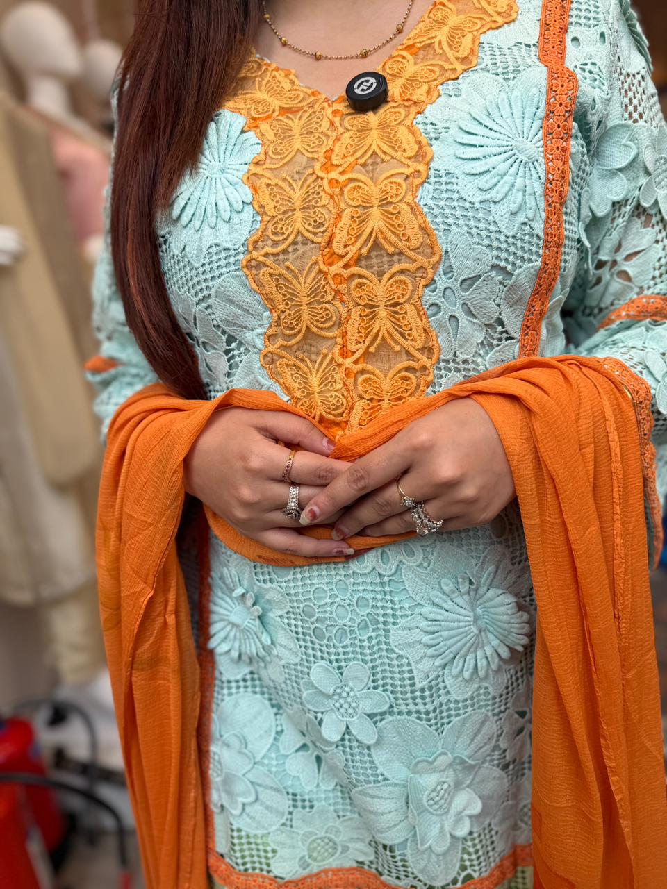 Blossom Lace Luxe 3-Piece Suit Set