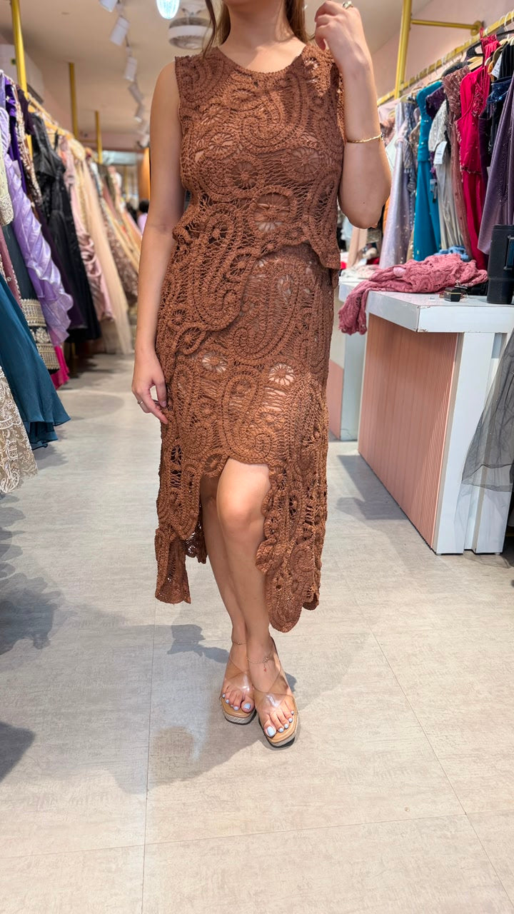 Crochet Lace Co-Ord Set
