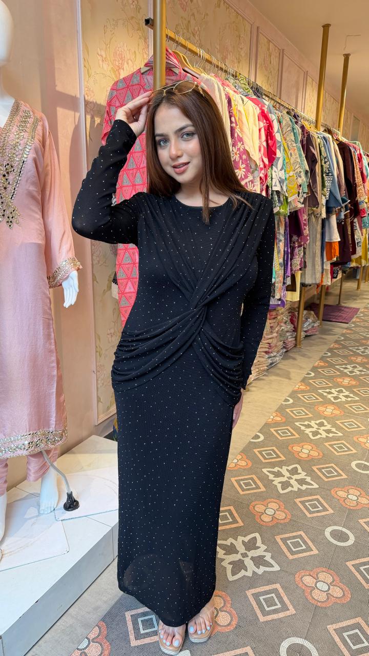 Glam Twist Bodycon Dress