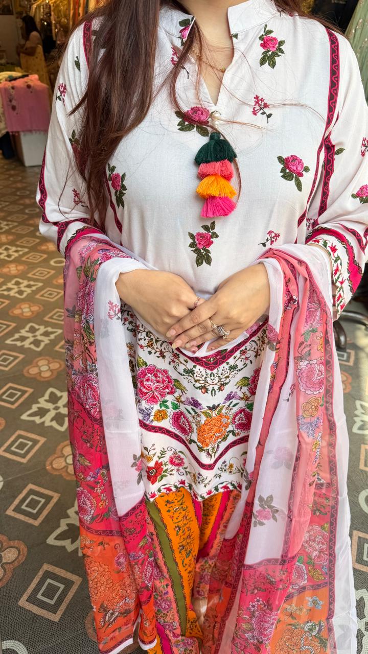 Rangrez Floral Punjabi Suit Set
