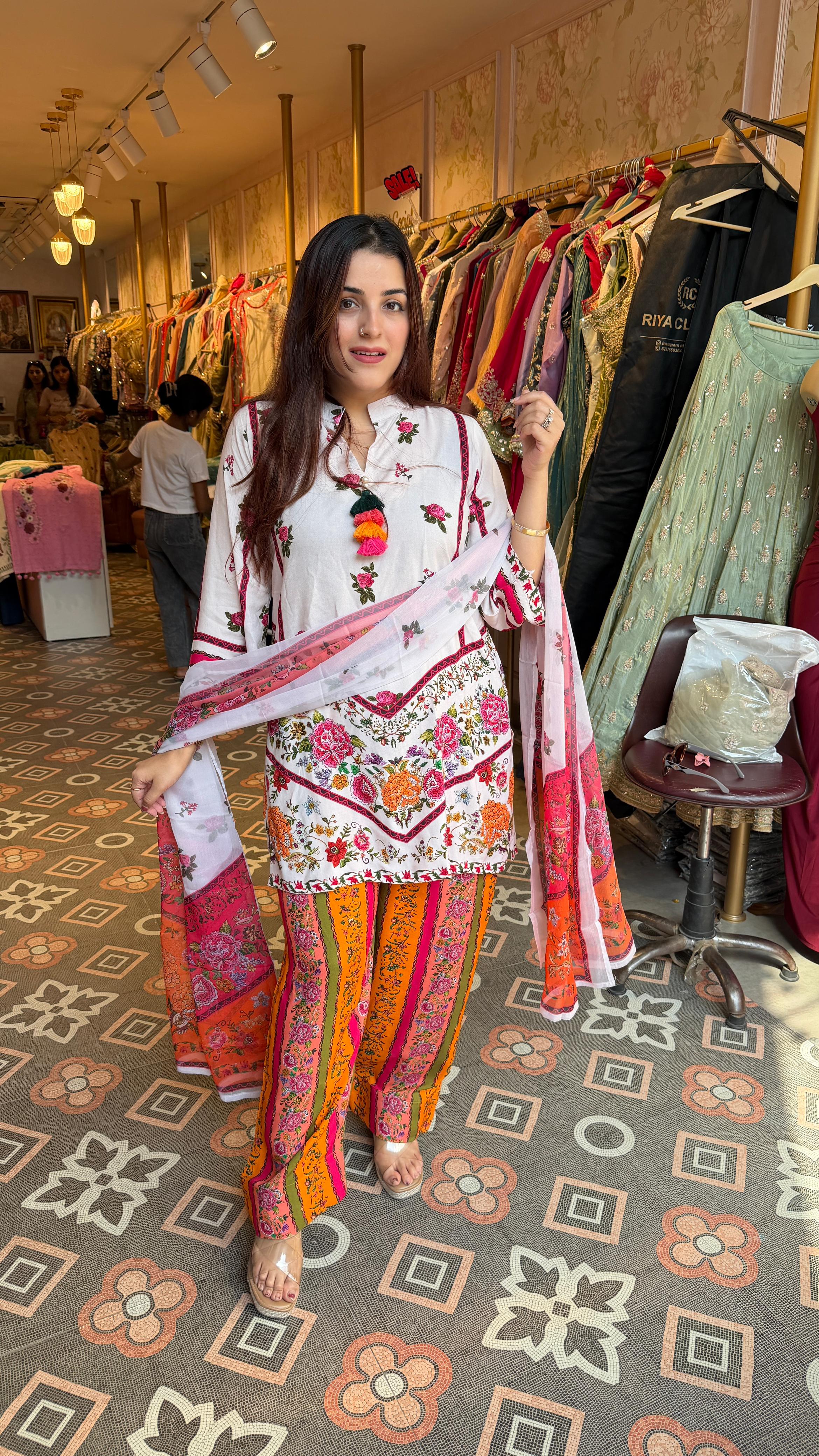 Rangrez Floral Punjabi Suit Set