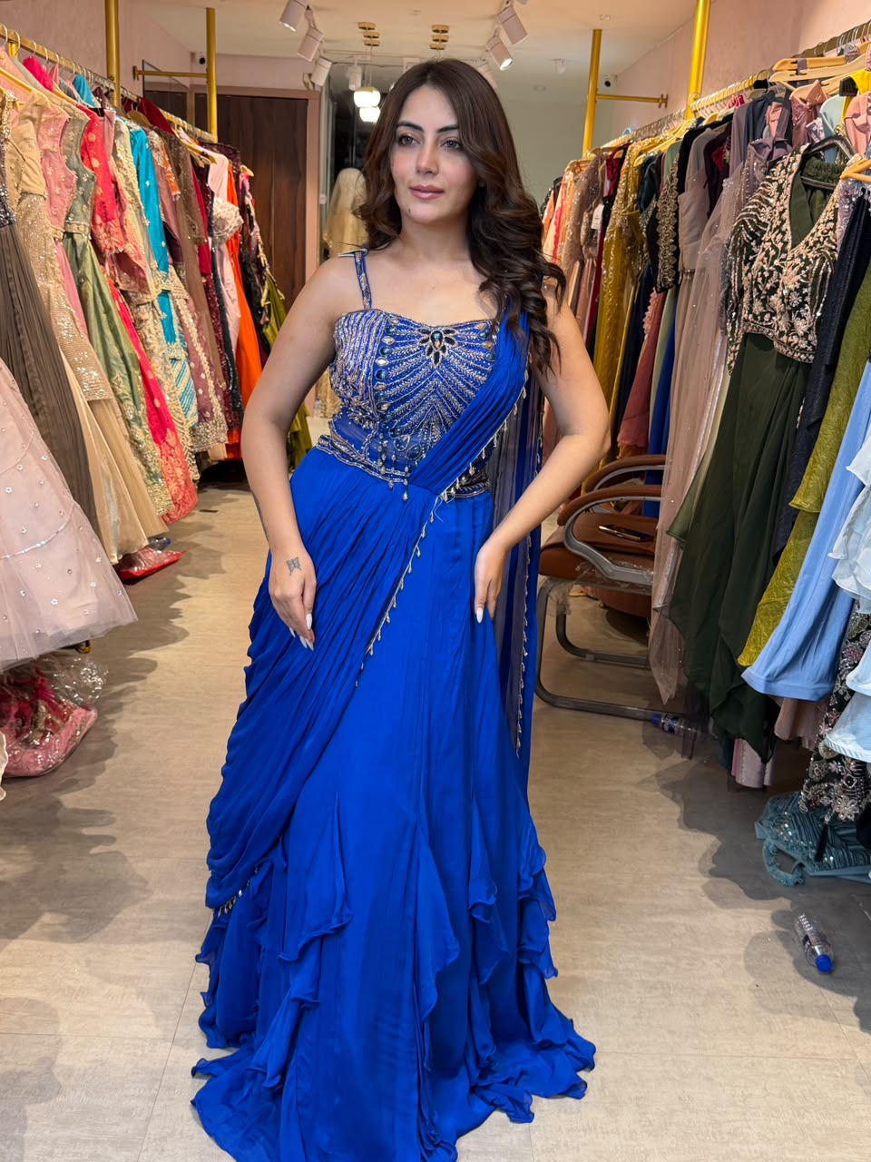 Royal Indo-Western Lehenga Saree