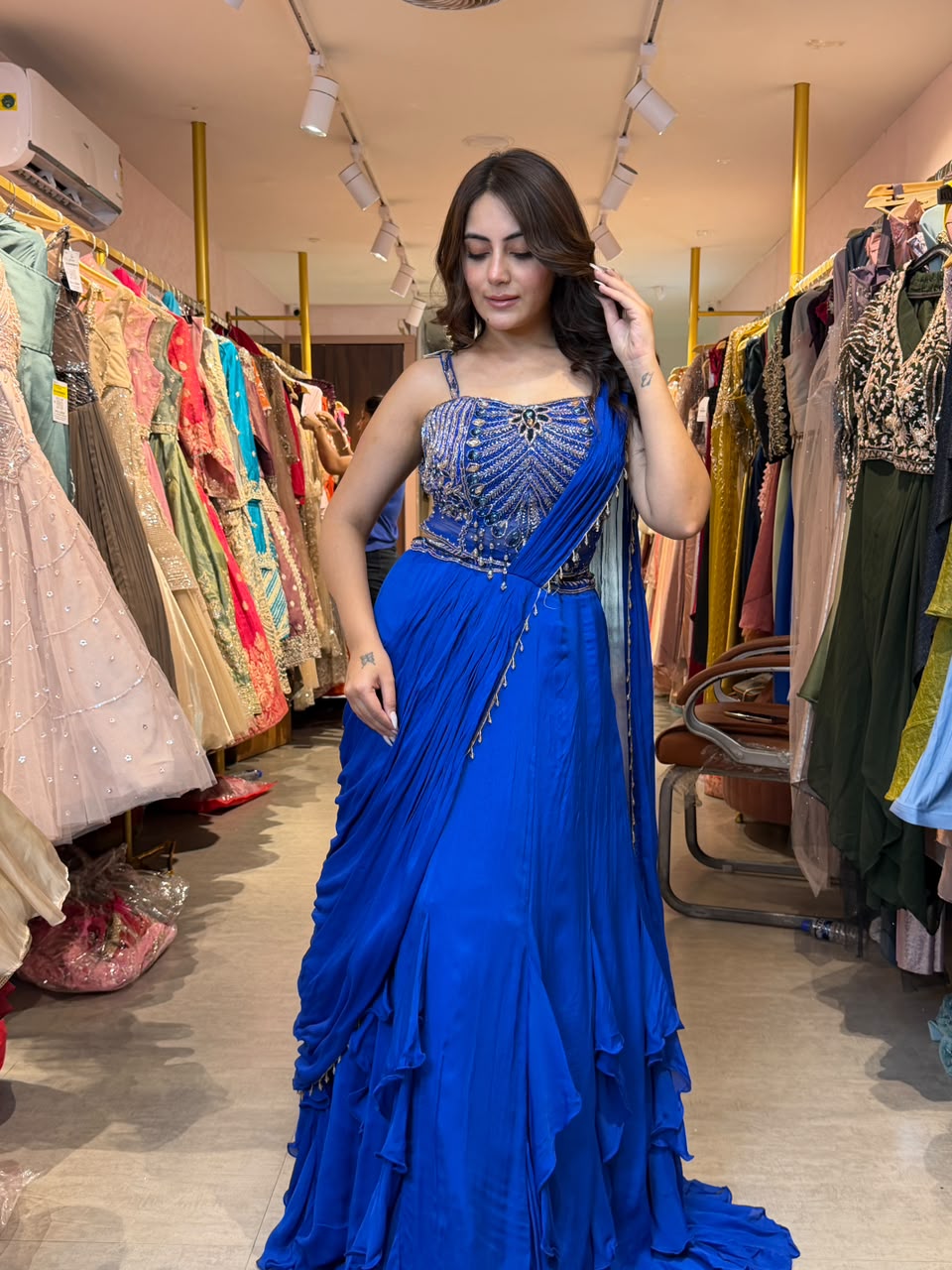 Royal Indo-Western Lehenga Saree