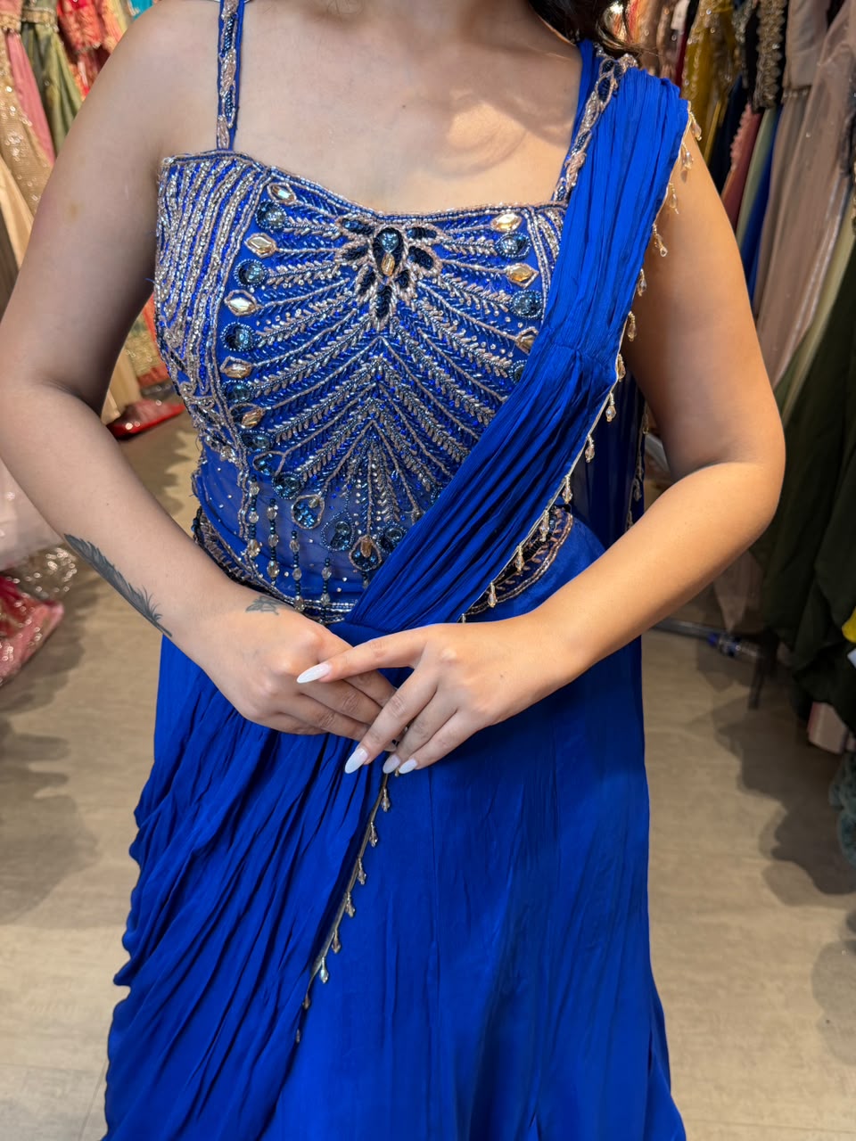 Royal Indo-Western Lehenga Saree
