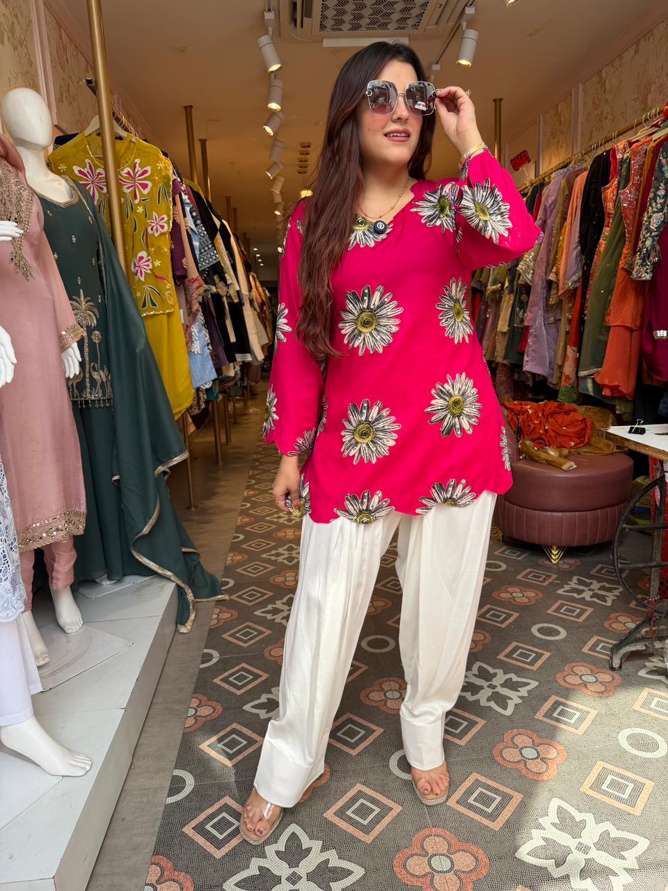 Bold Flower Daisy Print Co-Ord set