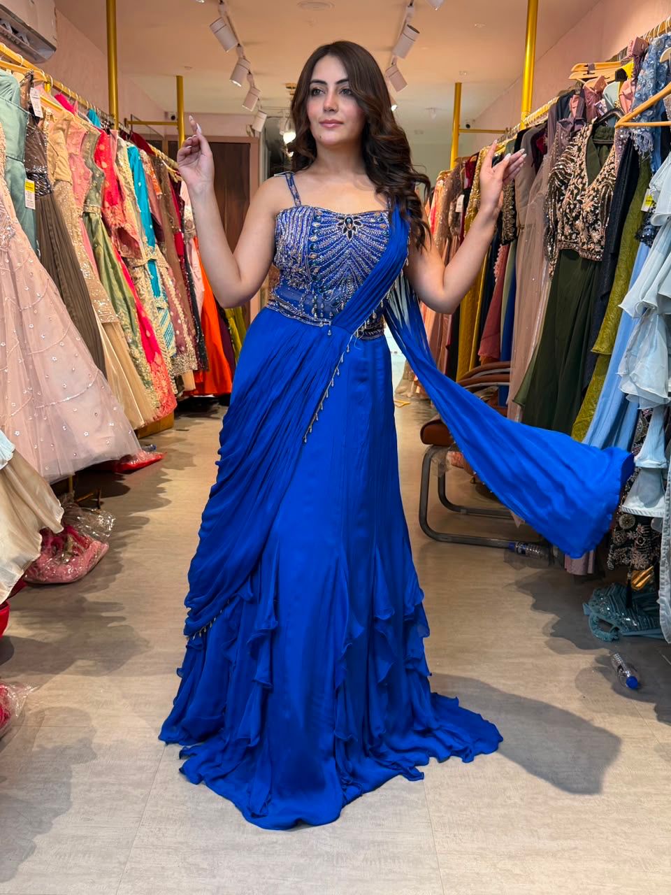 Royal Indo-Western Lehenga Saree