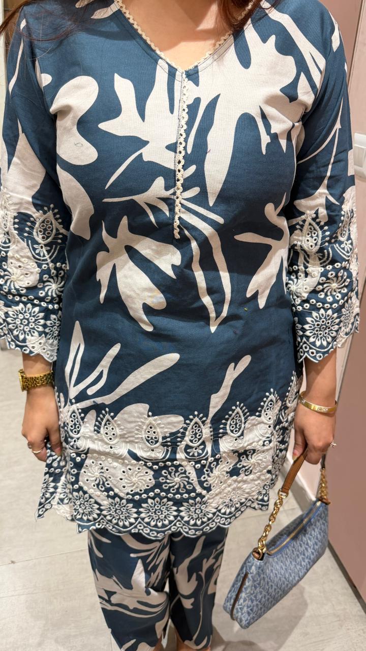 Printed Kurta Pant Co-ord Set