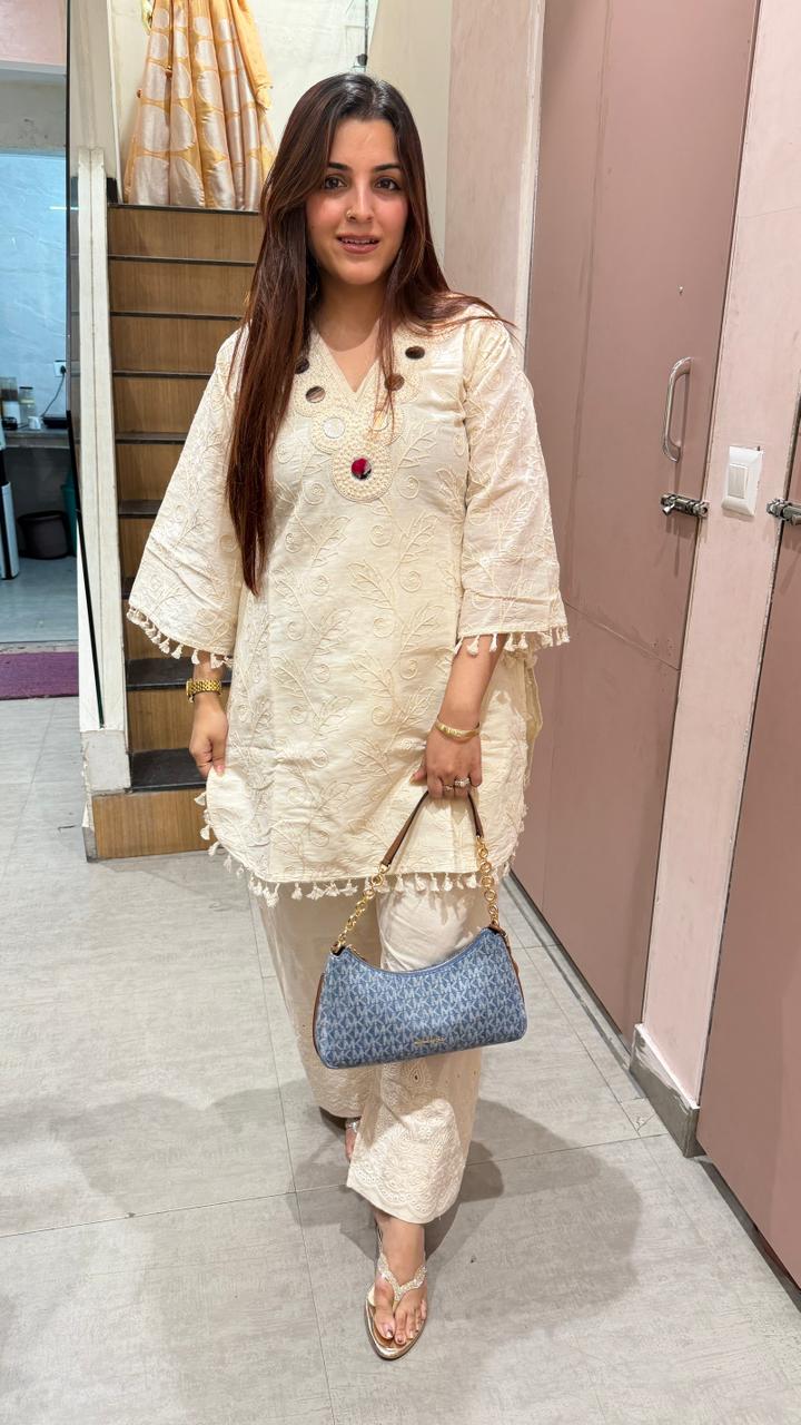 Short Kurti with Palazzo Pants