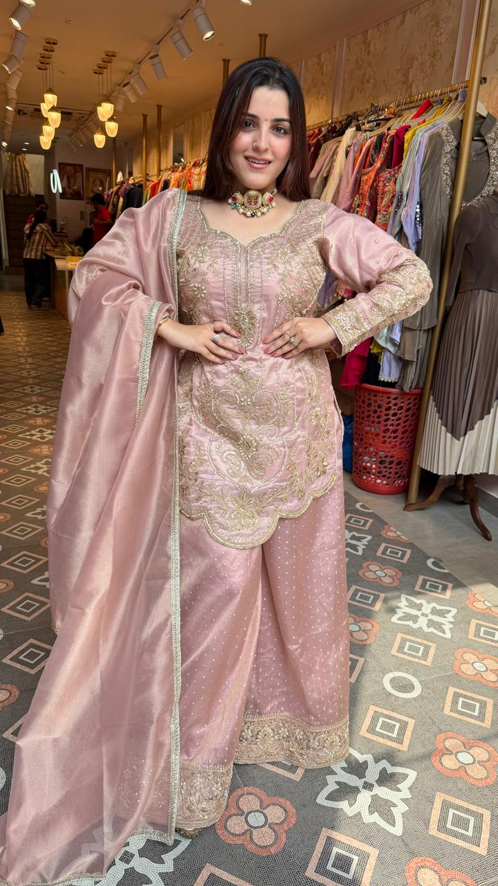 Elegant festive wear three-piece suit