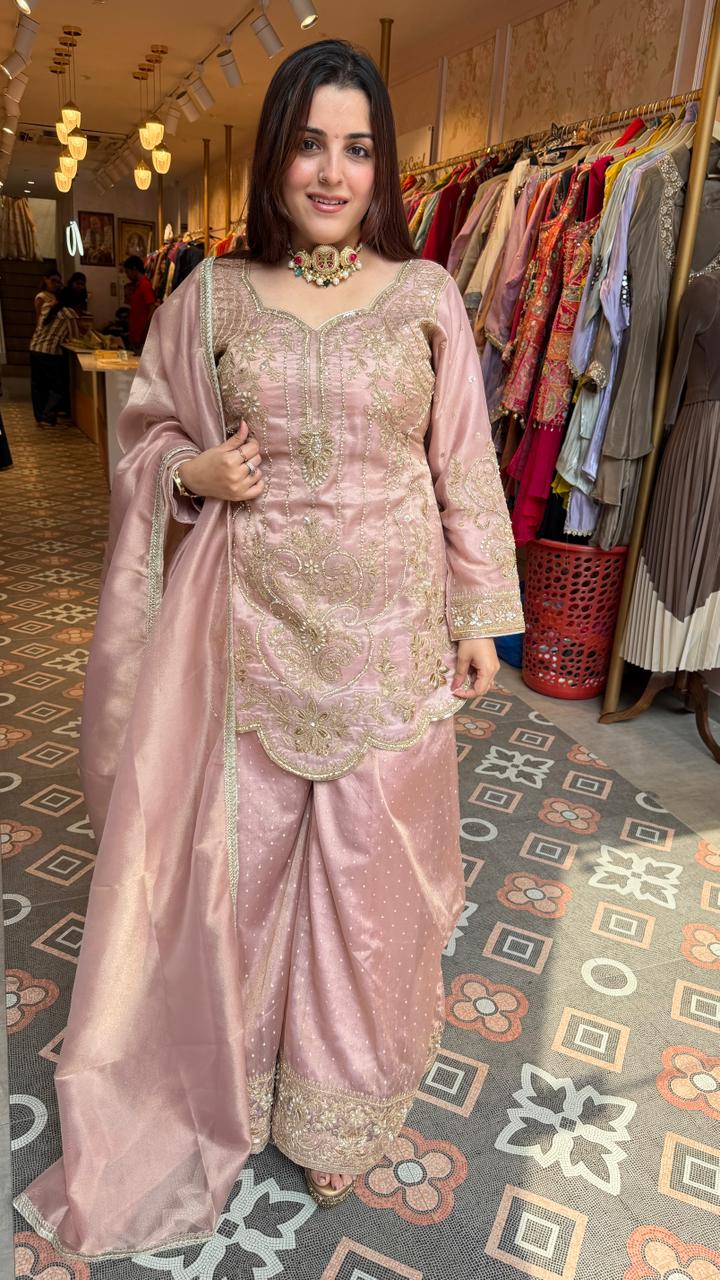 Elegant festive wear three-piece suit