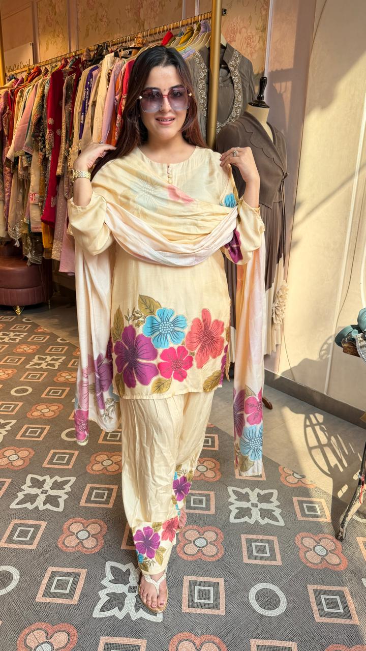 Sammer floral printed lawn suit