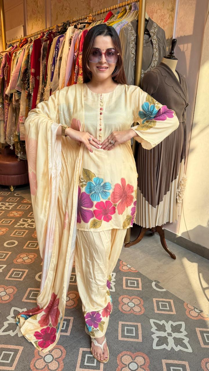Sammer floral printed lawn suit