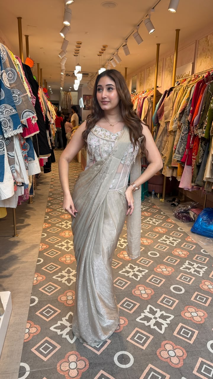 Designer Saree with Embellished Blouse
