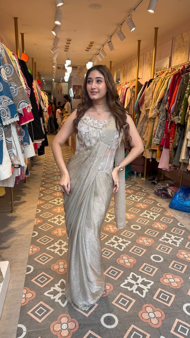 Designer Saree with Embellished Blouse