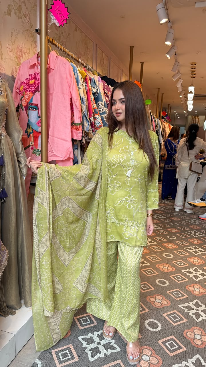 Straight-cut kurta with palazzo set
