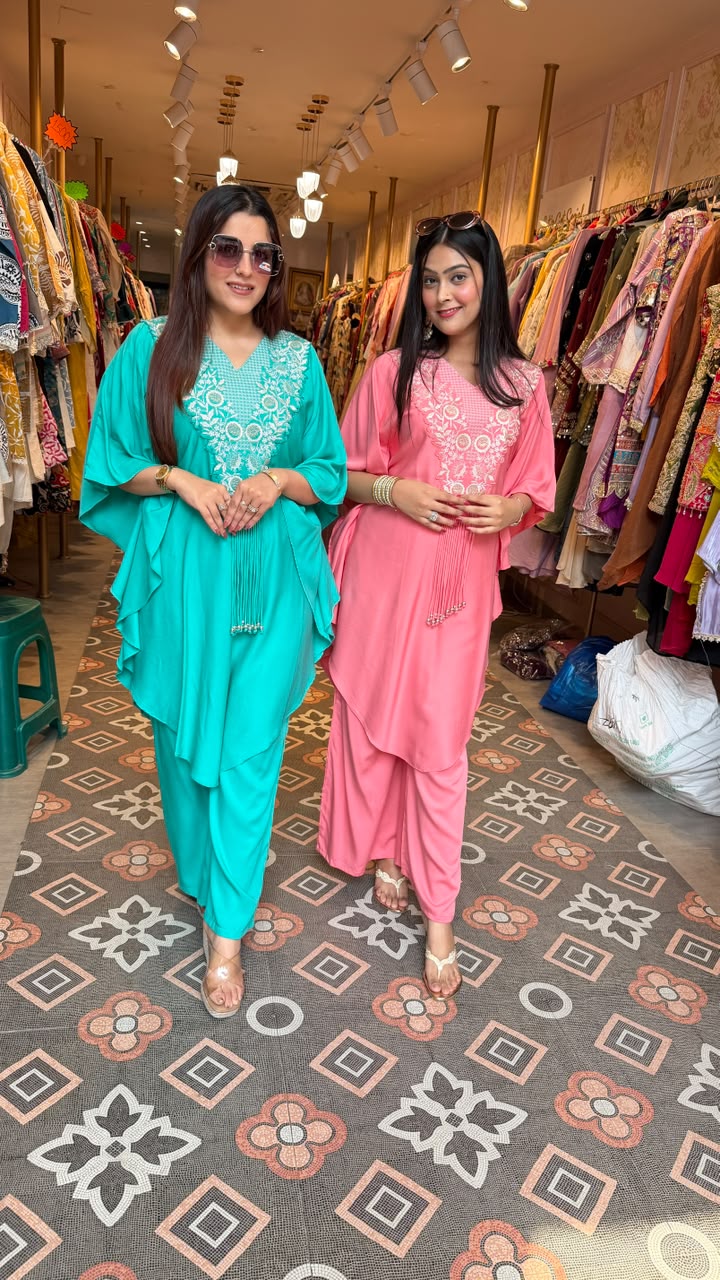 Lin Embroidered Co-Ord Set