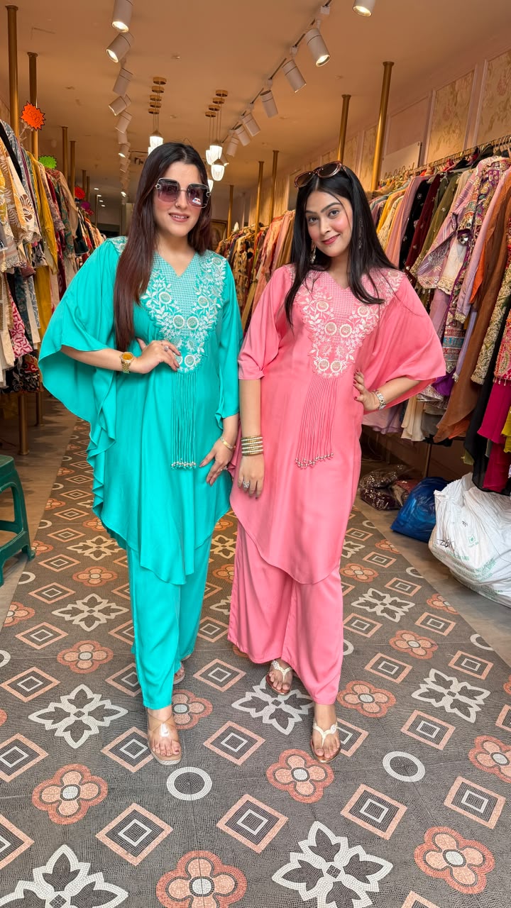 Lin Embroidered Co-Ord Set