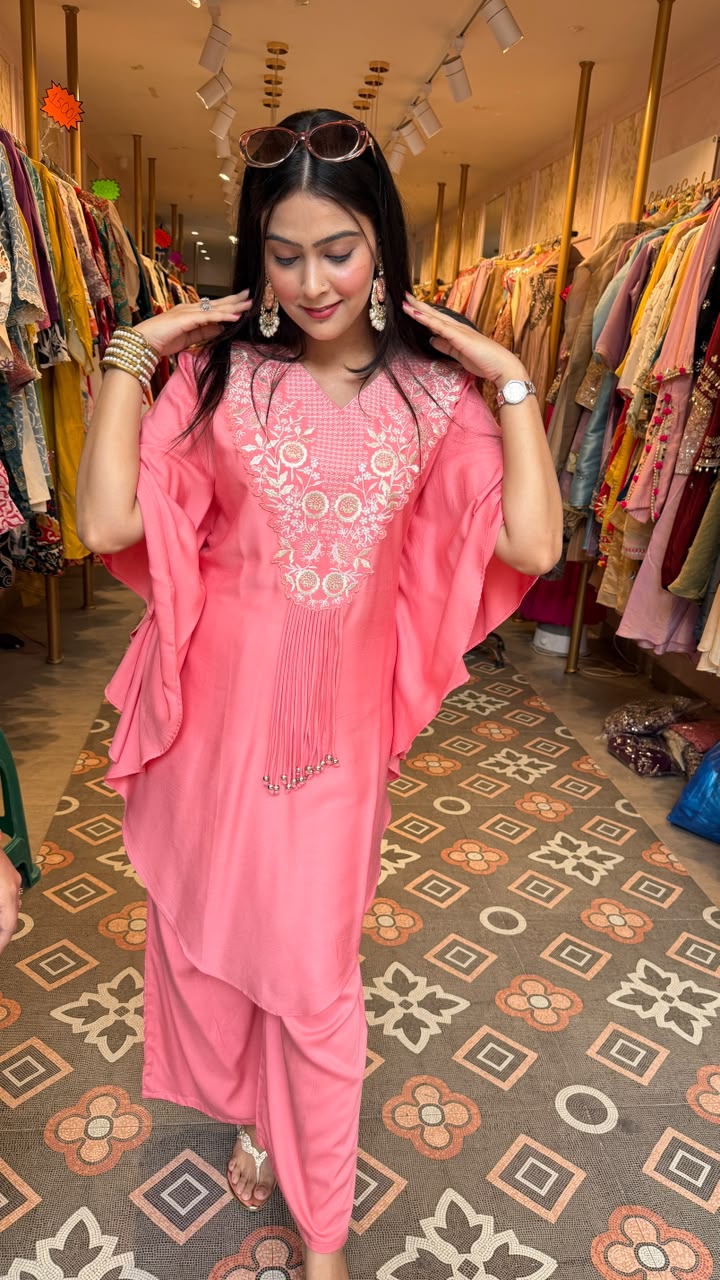 Lin Embroidered Co-Ord Set