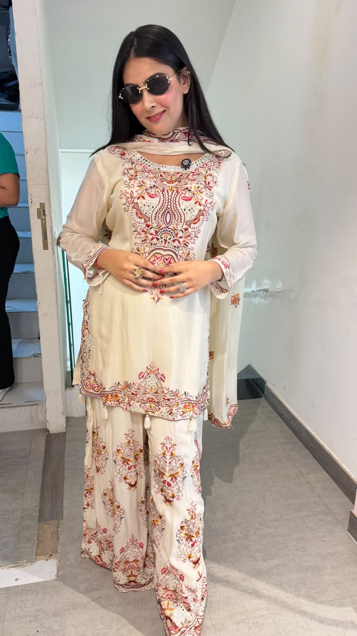 Traditional Festive Sharara Suit Set