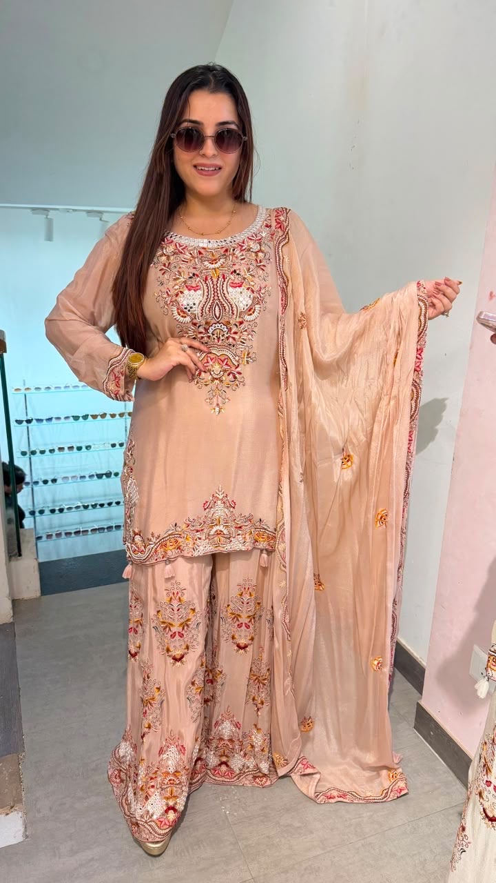 Traditional Festive Sharara Suit Set