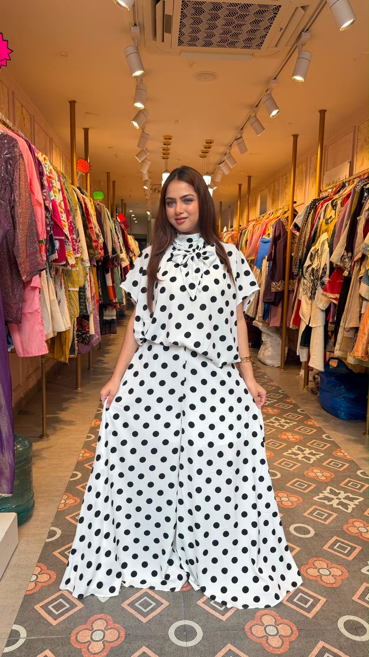 Contemporary Western  Polka Dot Outfit