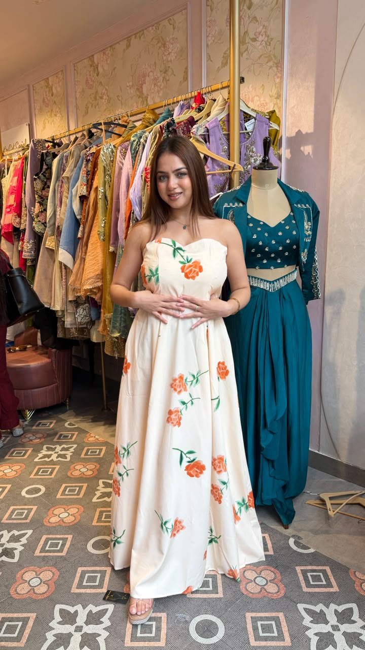 Floral Tube Gown
