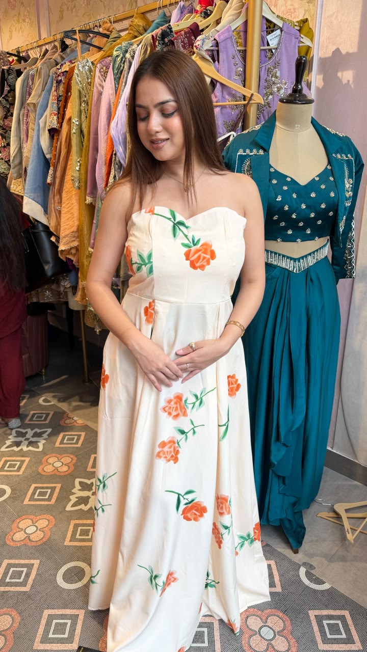 Floral Tube Gown