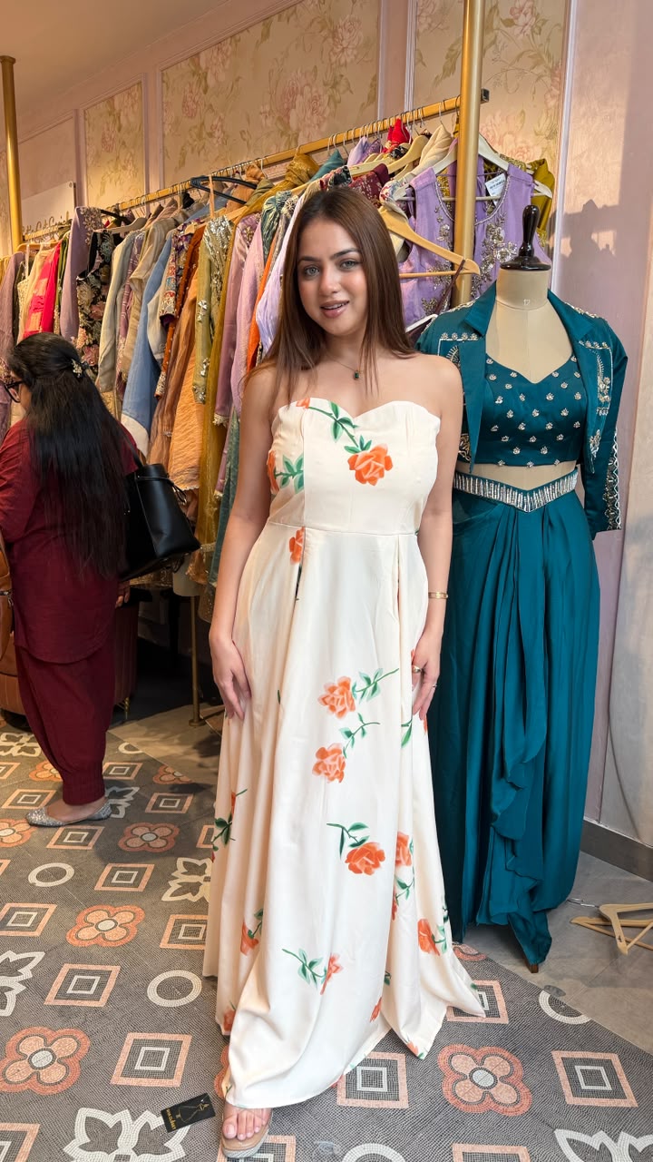Floral Tube Gown