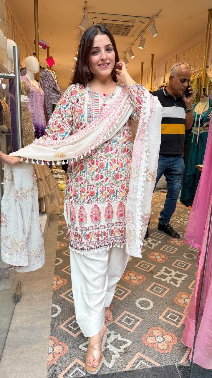 Hand Block Print Inspired Kurta Set