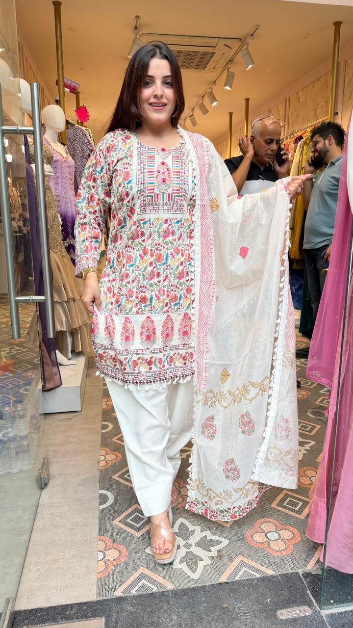 Hand Block Print Inspired Kurta Set