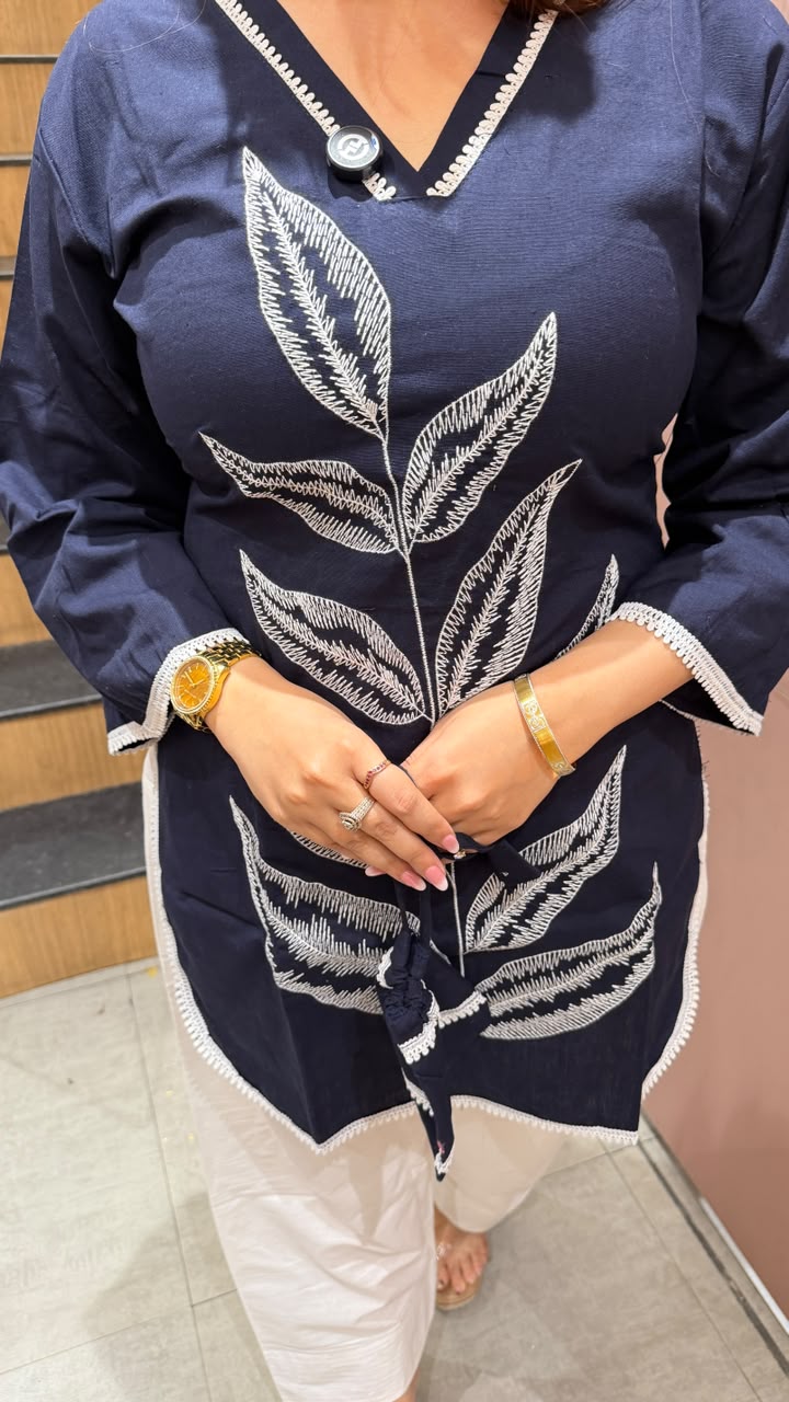 Straight Short Kurti with Palazzo Set